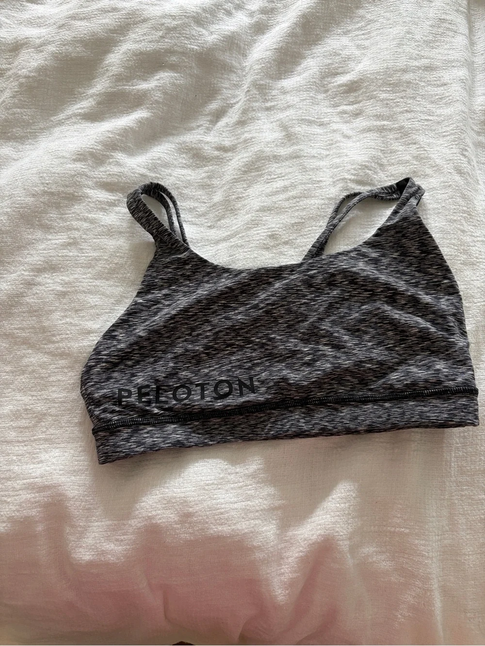 lululemon athletica Gray Heather Strappy Sports Bra